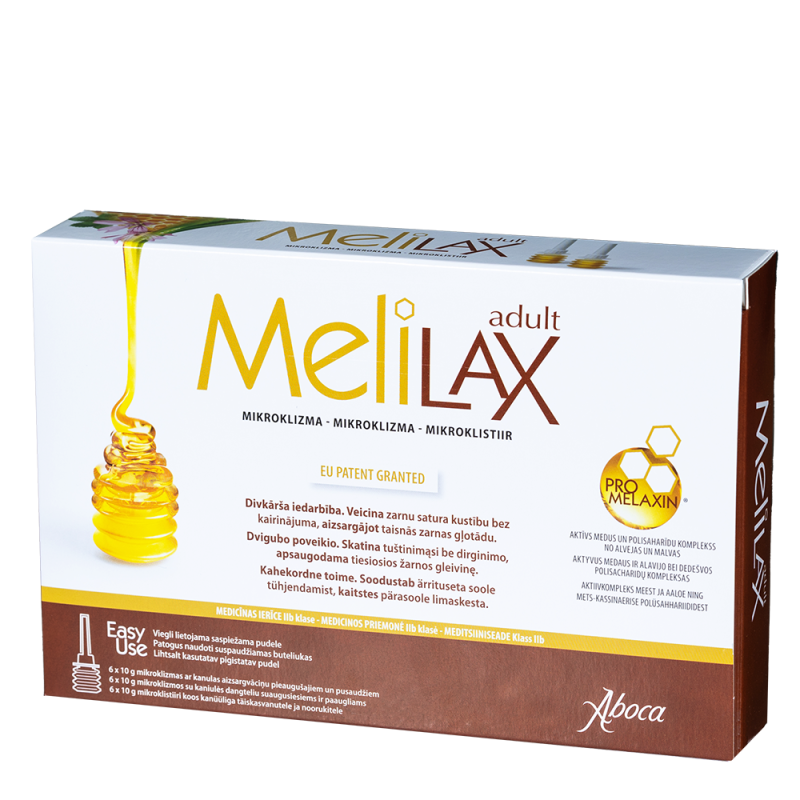 Melilax adult mikroklizma 10g N6 - Gudručio Vaistinė.